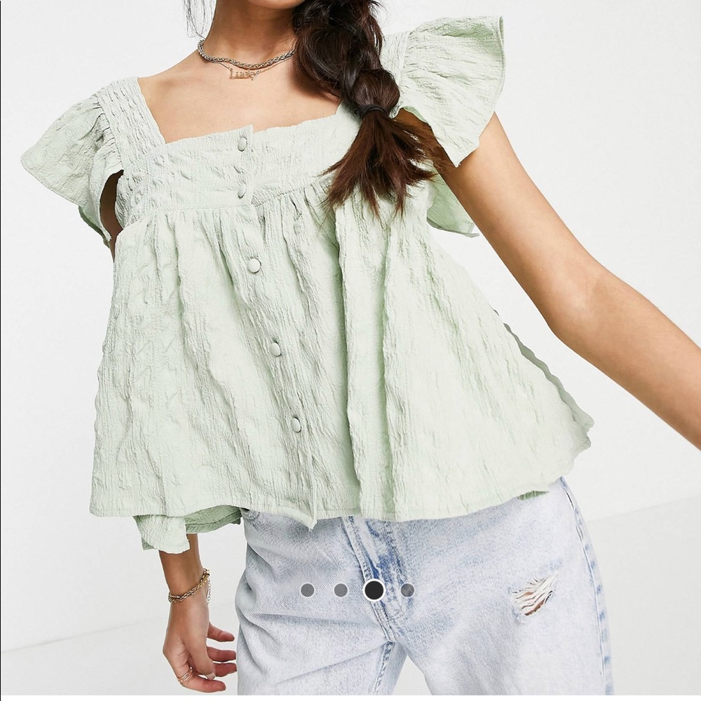 ASOS design ruffle top